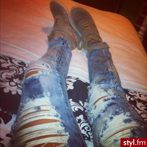 Jeansy Spodnie Moda