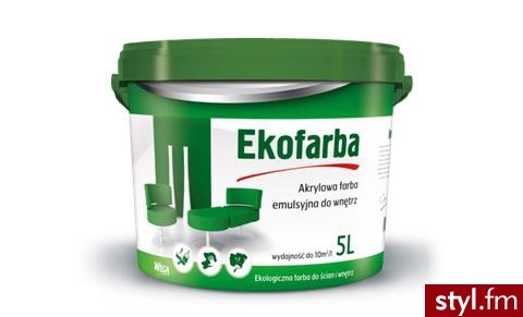 Wega Farba Akrylowa Emulsyjna do Wnętrz Ekofarba Biała 5L - Emu Buty Moda