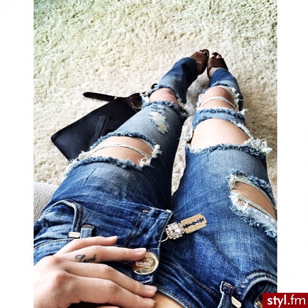 Jeansy Spodnie Moda