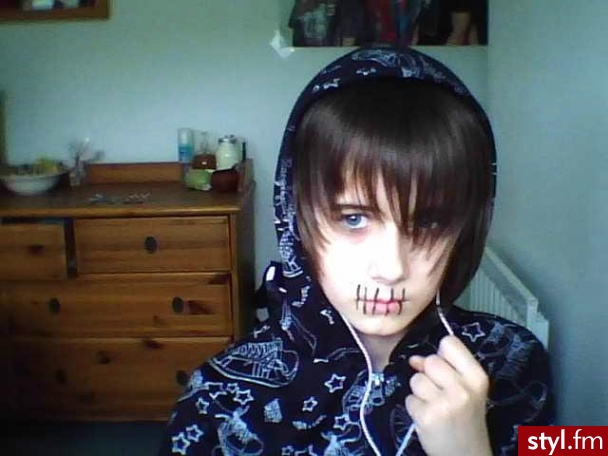 EMO Alternatywne Średnie Fryzury