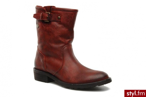 IKKS PÓŁBUTY I BOTKI HELOISE BY IKKS (Bordowy) - Botki Buty Moda