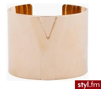 YVES SAINT LAURENT Gold Y Cuff - Bransoletki Biżuteria Moda