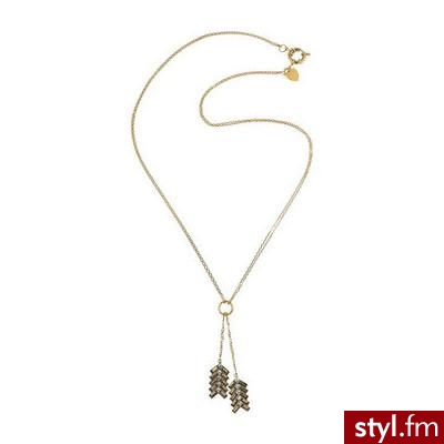 Giles & Brother Chevron feather pendant necklace - Polyvore. Pobrano ze strony: http://www.polyvore.com/giles_brother_chevron_feather_pendant/thing?id=20494713 - Pozostałe Dodatki Moda
