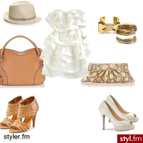 Not bridal. biała sukienka - Styler