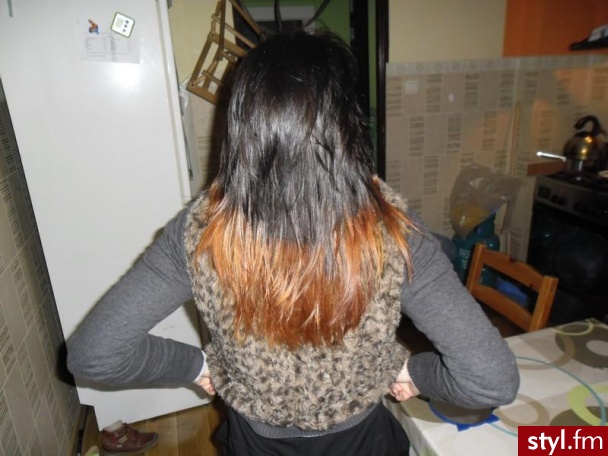 ombre hair;] - Rude Rozpuszczone Proste Na co dzień Długie Fryzury