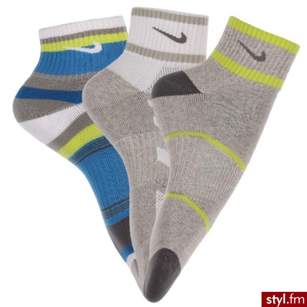 Nike skarpety sportowe chłopięce NON-CUSHIONED QUARTER (SX4718-923) - Rajstopy Bielizna Moda