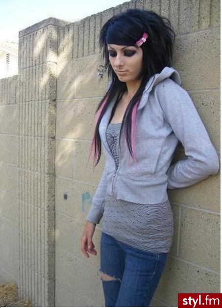 EMO Alternatywne Średnie Fryzury