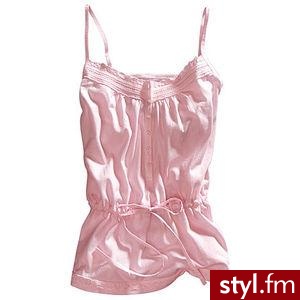 Bardzo dziewczęca bluzeczka na cienkich nanaramkach:) - Pozostałe Ciuchy Moda