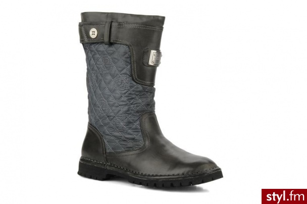 Guess PÓŁBUTY I BOTKI JUNEBUG BY GUESS (Szary) - Botki Buty Moda