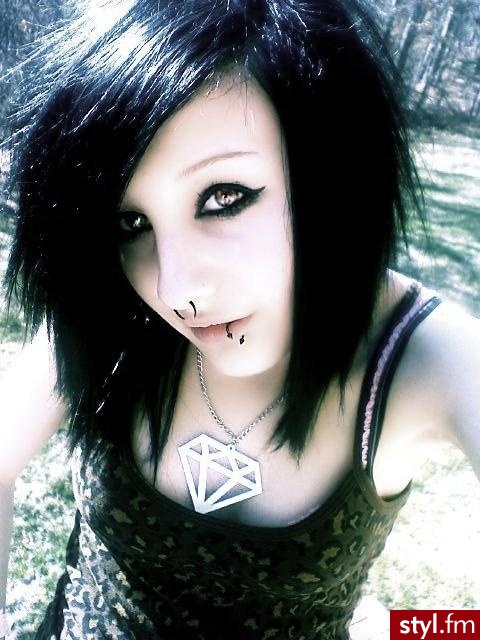EMO Alternatywne Średnie Fryzury