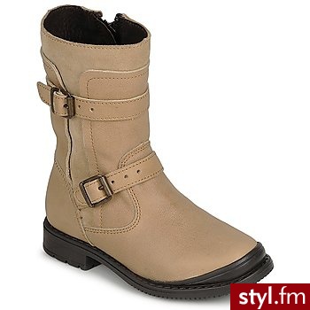 Citrouille Et Compagnie Buty Dziecko  Avini BEŻ - Kozaki Buty Moda