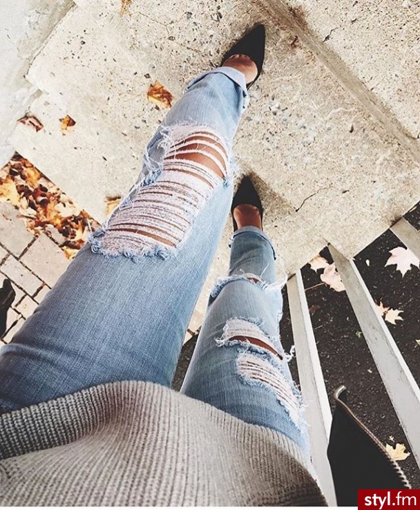 Jeansy Spodnie Moda