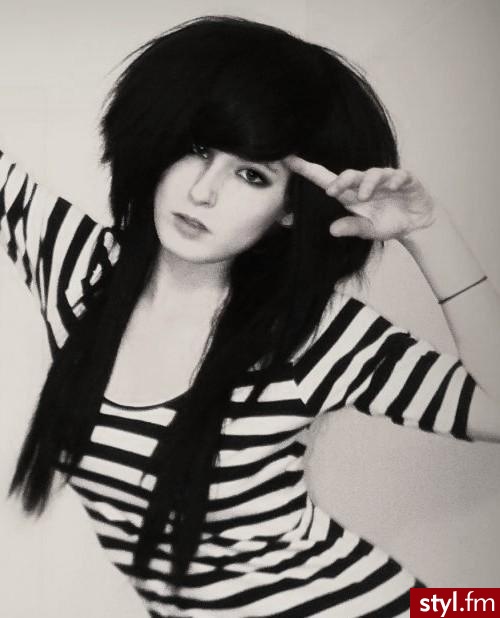 EMO Alternatywne Średnie Fryzury