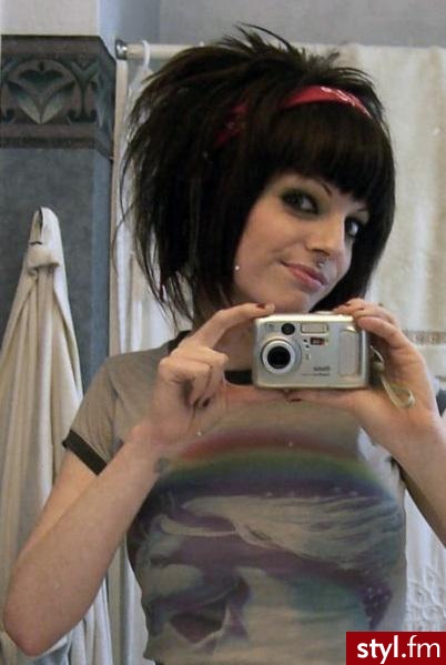EMO Alternatywne Średnie Fryzury