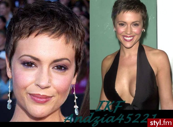 Alyssa Milano - Krótkie Fryzury