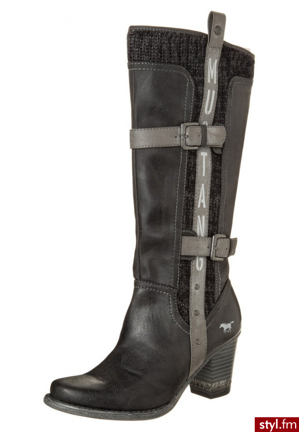 Mustang Kowbojki i Buty motocyklowe szary (1147605) - Pozostałe Buty Moda