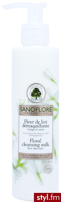 Sanoflore Bio Kwiatowe mleczko do demakijażu 200 ml - Emu Buty Moda