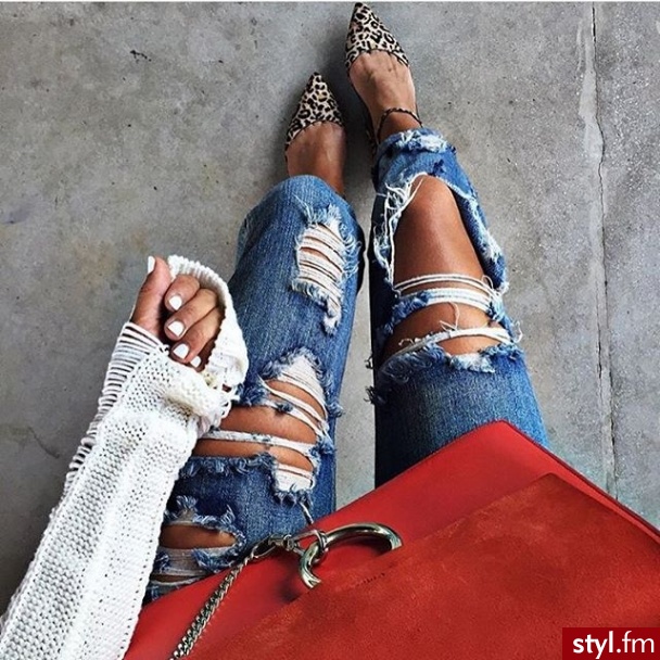 Jeansy Spodnie Moda
