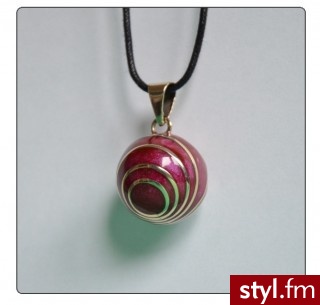 Babylonia Wisiorek Bola - Fioletowa Spirala 417 - Wisiorki Biżuteria Moda