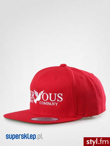 Nervous Czapka z daszkiem Classic zD (red) - Nakrycia głowy Dodatki Moda