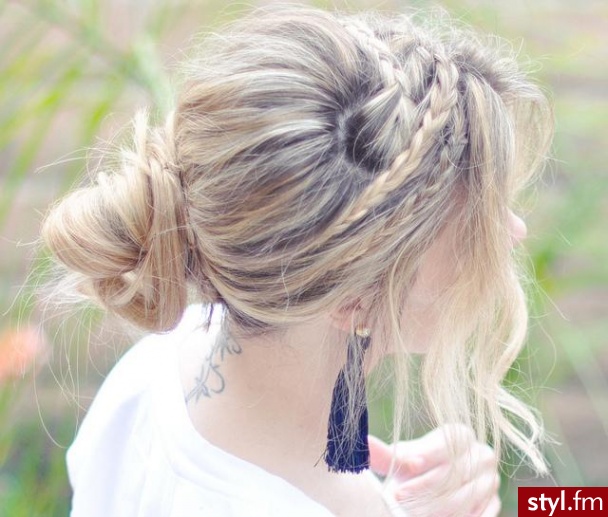 Blond Upięcie Proste Na co dzień Długie Fryzury