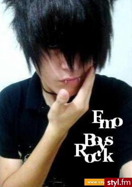 EMO Alternatywne Średnie Fryzury