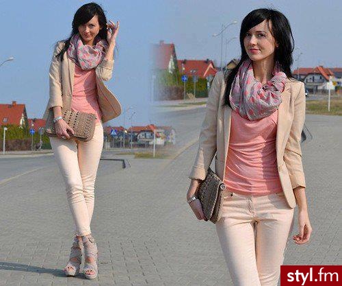 Materiałowe Spodnie Moda