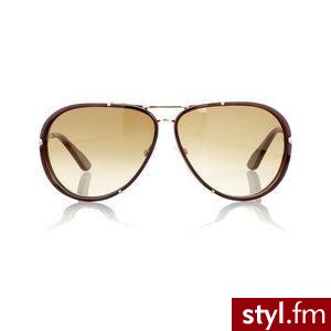 Śliczne i stylowe oraz bardzo modne na to lato okularki :). Od: Tom Ford Cyrlile. Cena: $430.00 - Nakrycia głowy Dodatki Moda