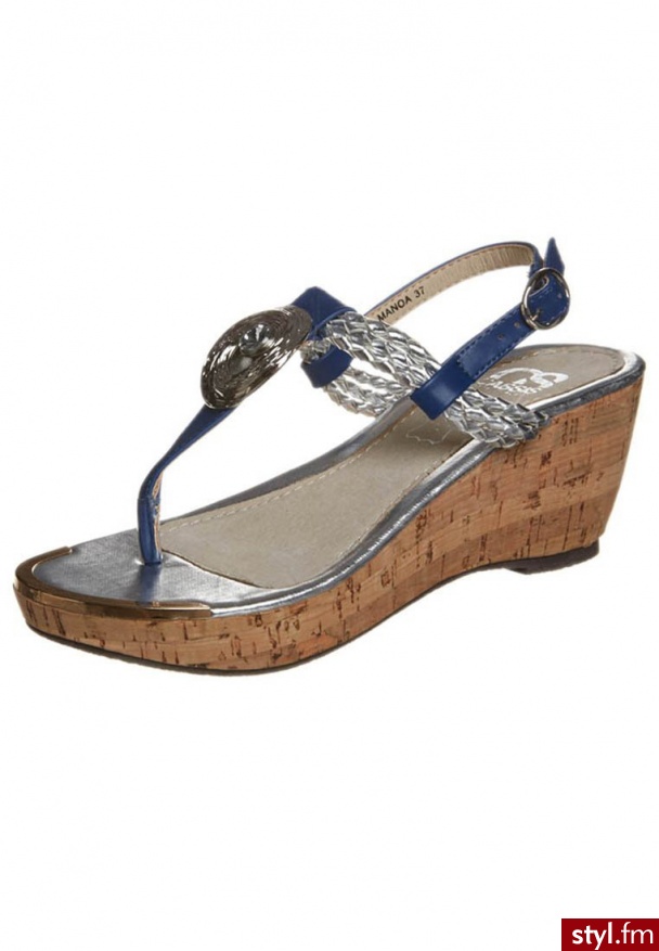 Cassis côte dazur MANOA Japonki niebieski MANOA - Klapki Buty Moda