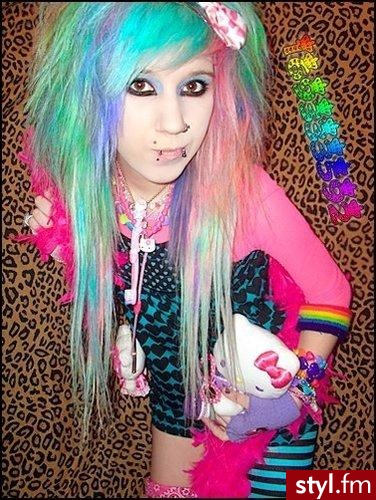 EMO Alternatywne Średnie Fryzury
