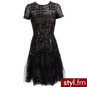 Oscar De La Renta Sequin embroidered dress - Polyvore. Pobrano ze strony: http://www.polyvore.com/oscar_de_la_renta_sequin/thing?id=16518481 - Pozostałe Ciuchy Moda