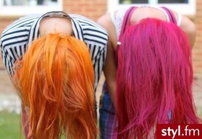 Kolorowe Rozpuszczone Proste Na co dzień Długie Fryzury