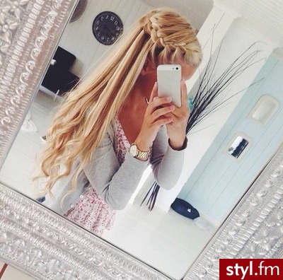 Blond Warkocze Kręcone Na co dzień Długie Fryzury