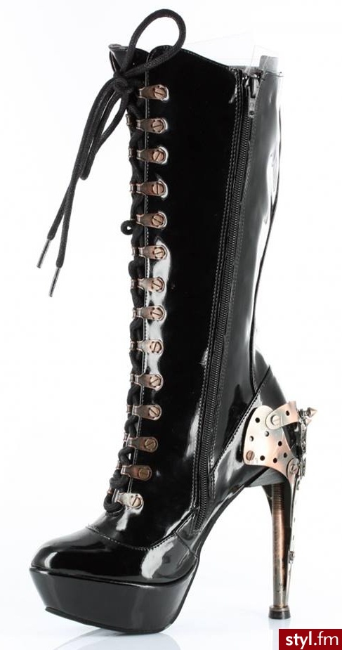 styl Steampunk - Kozaki Buty Moda