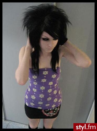 EMO Alternatywne Średnie Fryzury