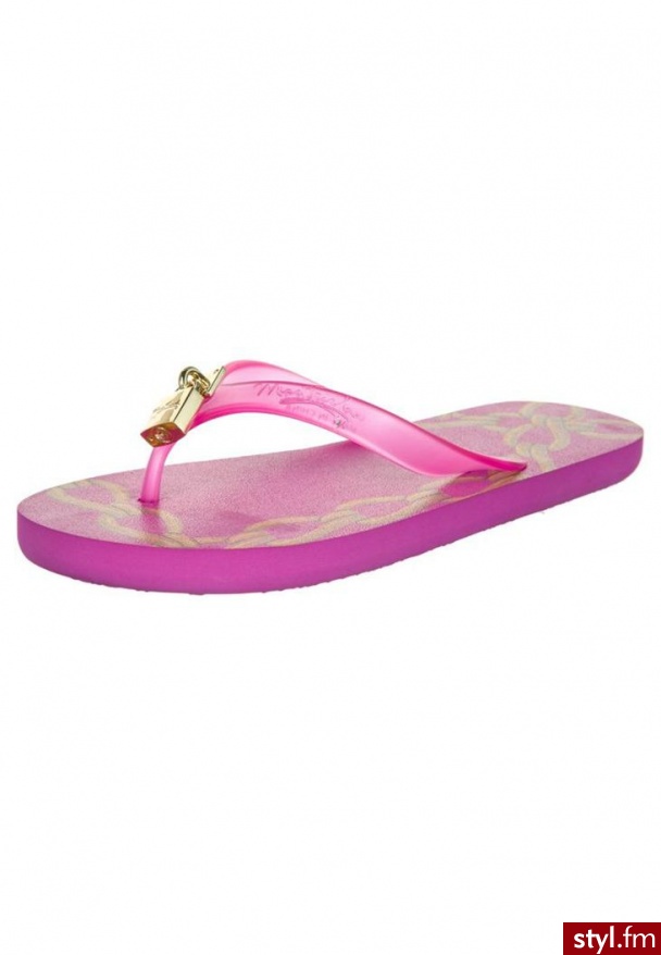 Miss Trish LOCK Japonki kąpielowe różowy (MTR13-114) - Klapki Buty Moda