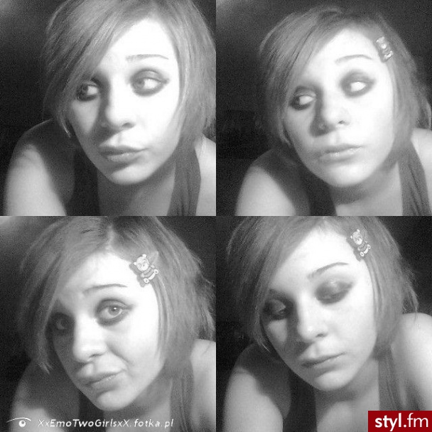 EMO Alternatywne Średnie Fryzury