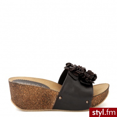 Venezia KLAPKI NA KOTURNIE 342 BUF TDM - Klapki Buty Moda