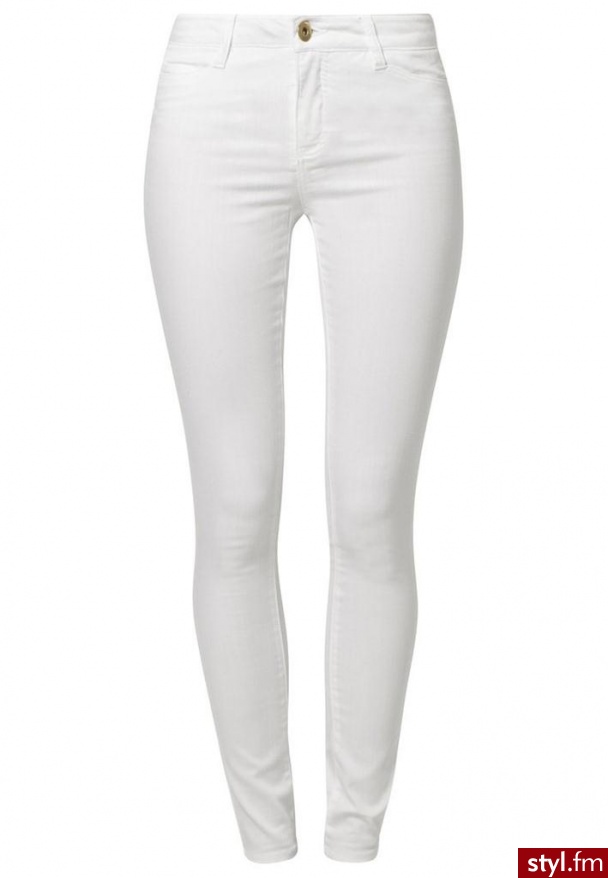 Vero Moda WONDER COLOR Jeansy Slim fit biały (10074142) - Jeansy Spodnie Moda