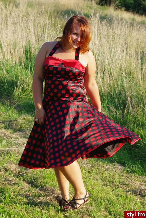 w groszki - Sukienki Moda