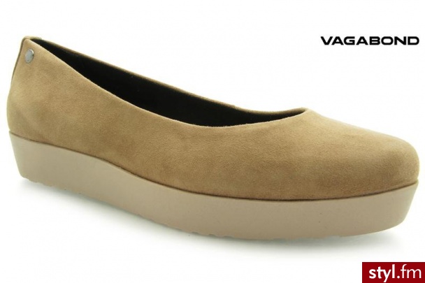 VAGABOND EDIE NOUGAT - Balerinki Buty Moda
