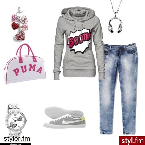 Na luzie. Luźny strój do szkoły - Styler