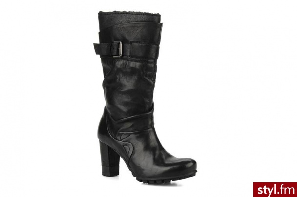Manas PÓŁBUTY I BOTKI PATERNA BY (CZARNY) (Czarny) - Botki Buty Moda