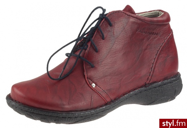 Best-But Półbuty Fabianni 541 Czerwone - Półbuty Buty Moda