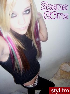 EMO Alternatywne Średnie Fryzury