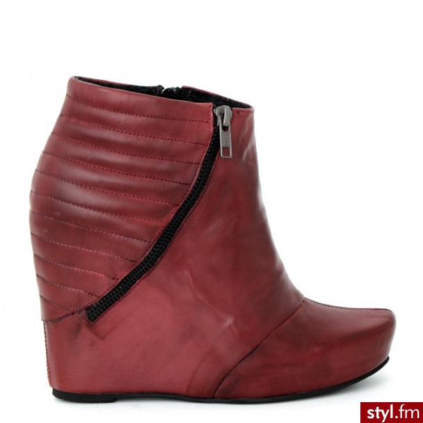 Venezia BOTKI NA KOTURNIE 7375 TUF SCAR - Botki Buty Moda