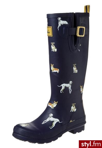 Joules Kalosze niebieski (Welly Print) - Kalosze Buty Moda