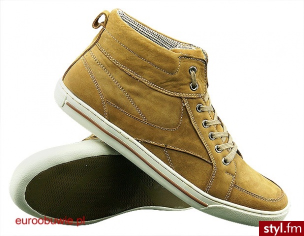 WISHOT Obuwie Sportowe Skate WI-11-059-B Camel - Pozostałe Buty Moda