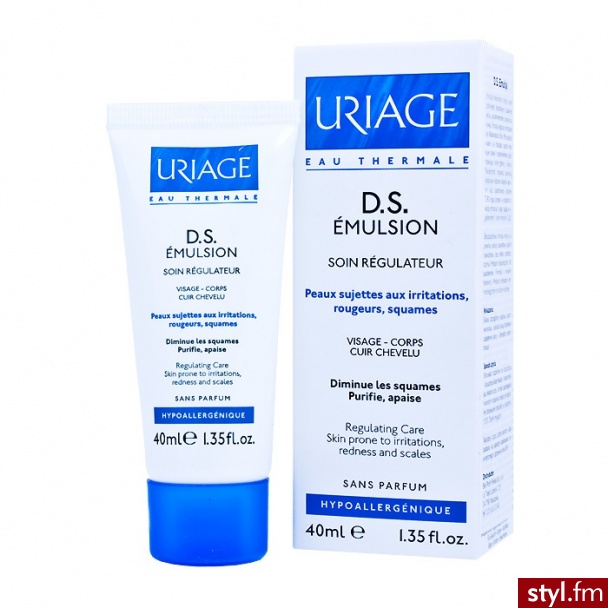 Uriage D.S. Emulsja Do Twarzy Ciała Ciemieniucha - Skóra Wrażliwa Łojotokowe Zapalenie Skóry 40Ml - Emu Buty Moda