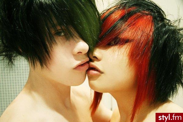 EMO Alternatywne Średnie Fryzury